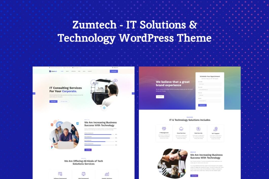 Zumtech IT Solutions & Technology WordPress Theme