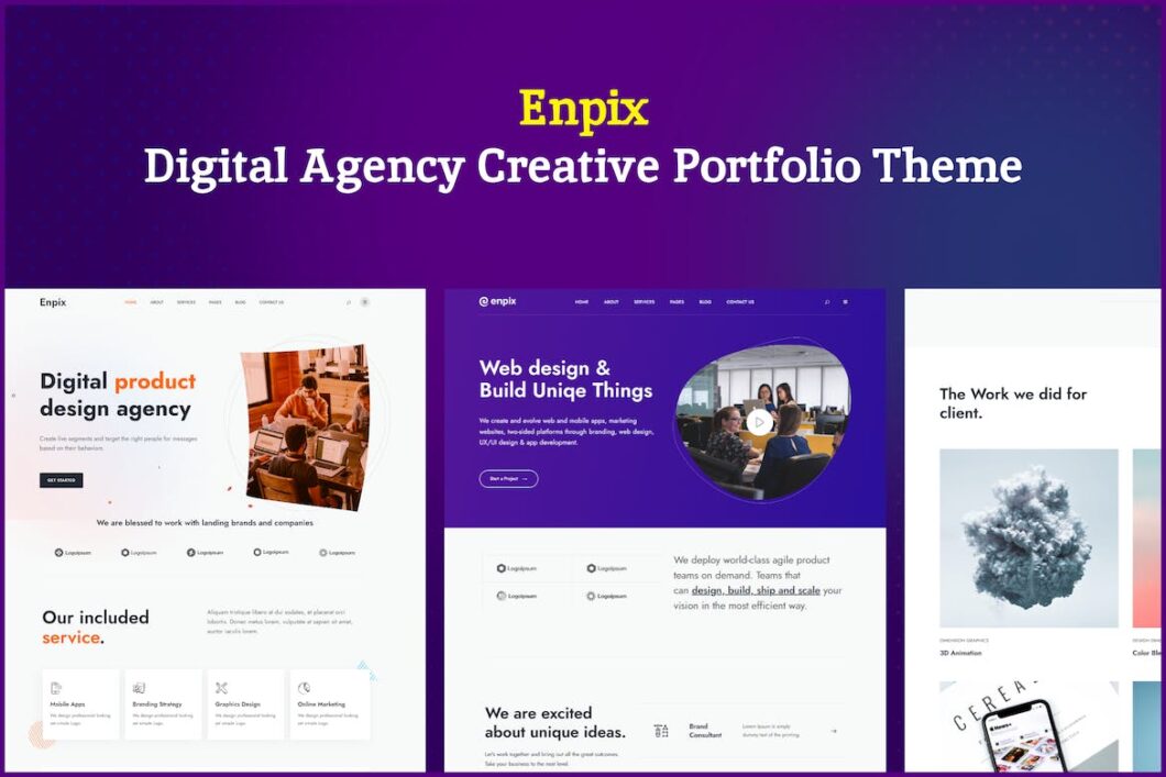 Enpix | Digital Agency Creative Portfolio Theme