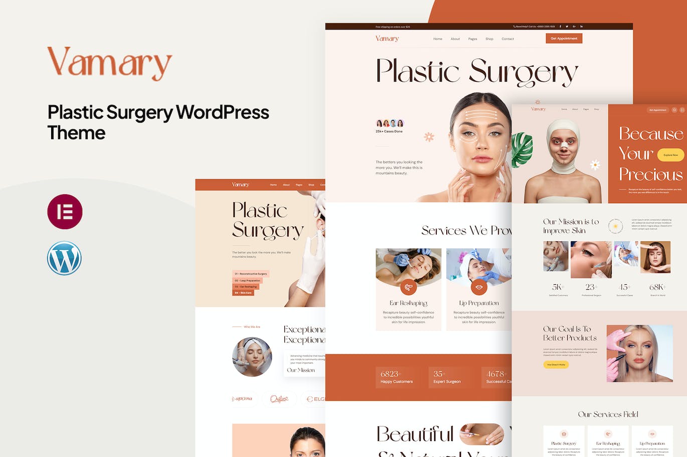 Vamary - Plastic Surgery WordPress Theme