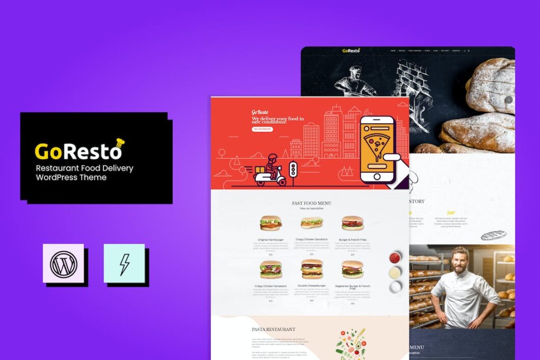 GoResto - Restaurant Food Delivery WordPress Theme