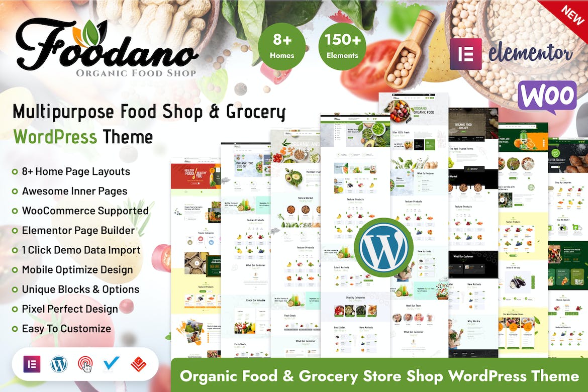 Foodano - Natural Food Shop WordPress Theme