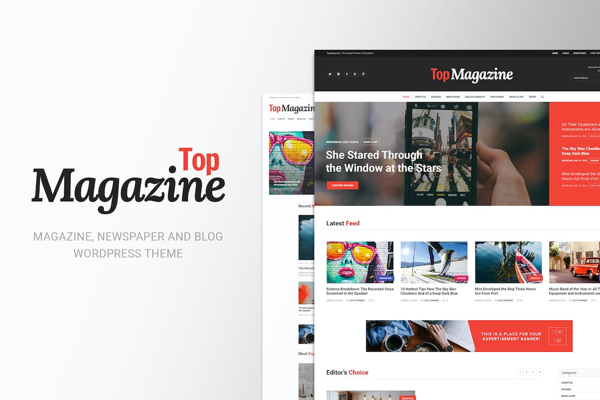 Top Magazine - News WordPress Theme