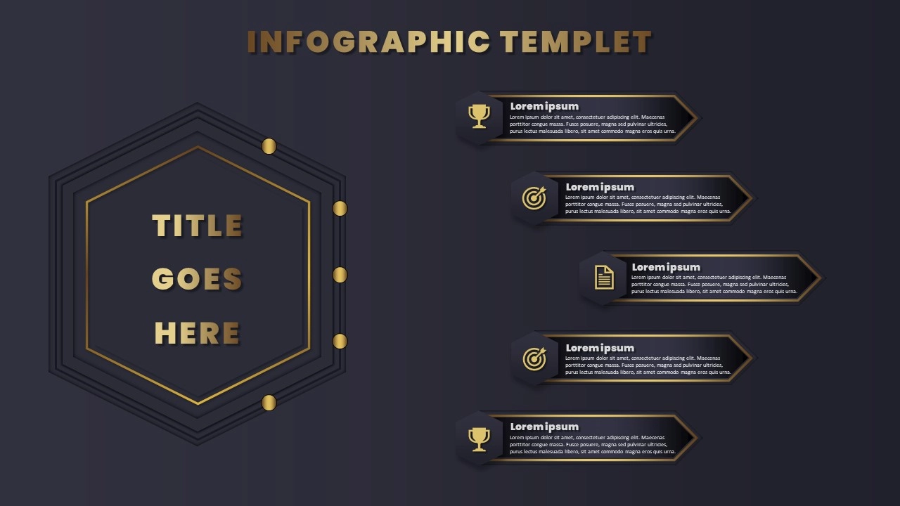 عرض تقديمي1 (1) تصميم انفوجرافيك خمسة خيارت احترافية للمشاريع في بوربوينت