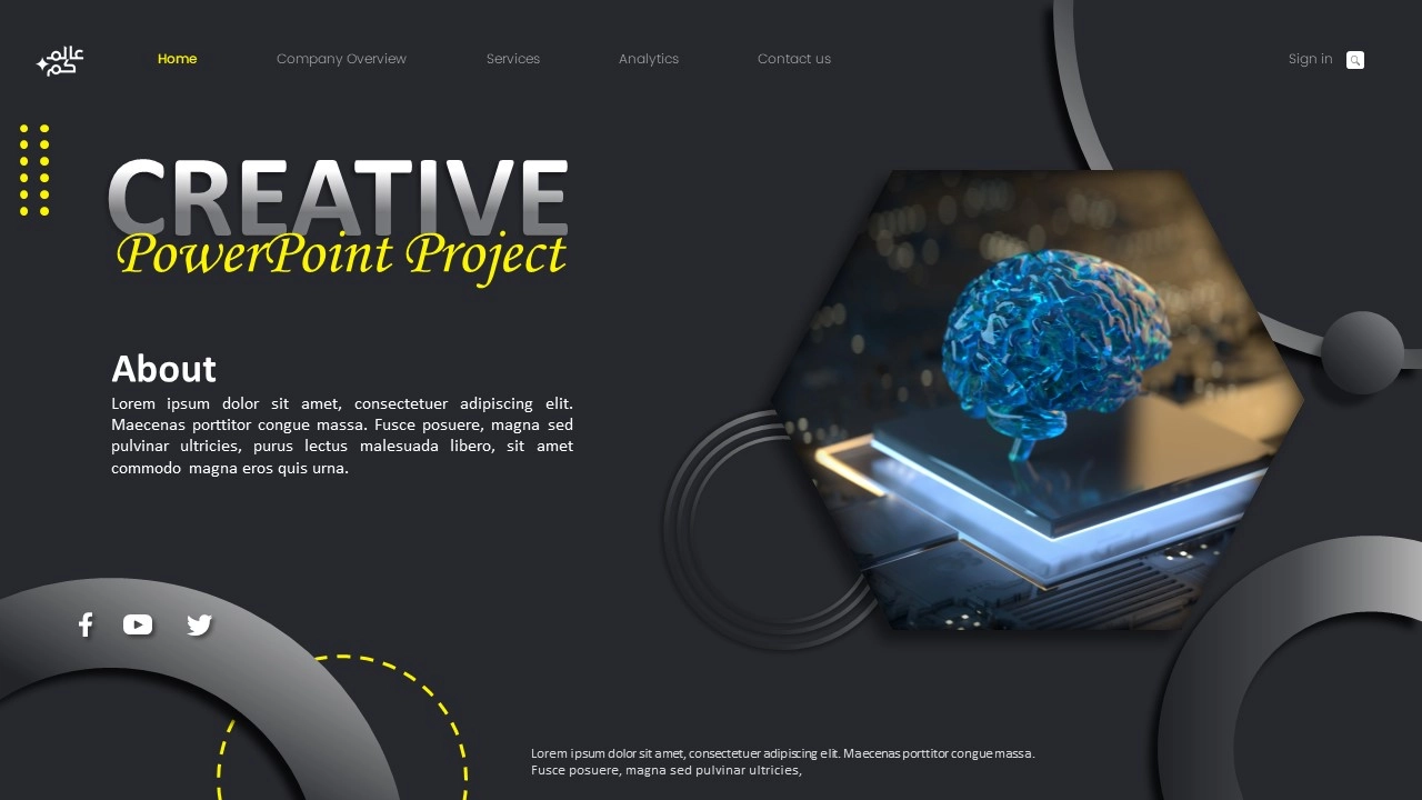 فكرة مشروع بارتباطات تشعبية في بوربوينت فكرة مشروع بإرتباطات تشعبية في برنامج بوربوينت