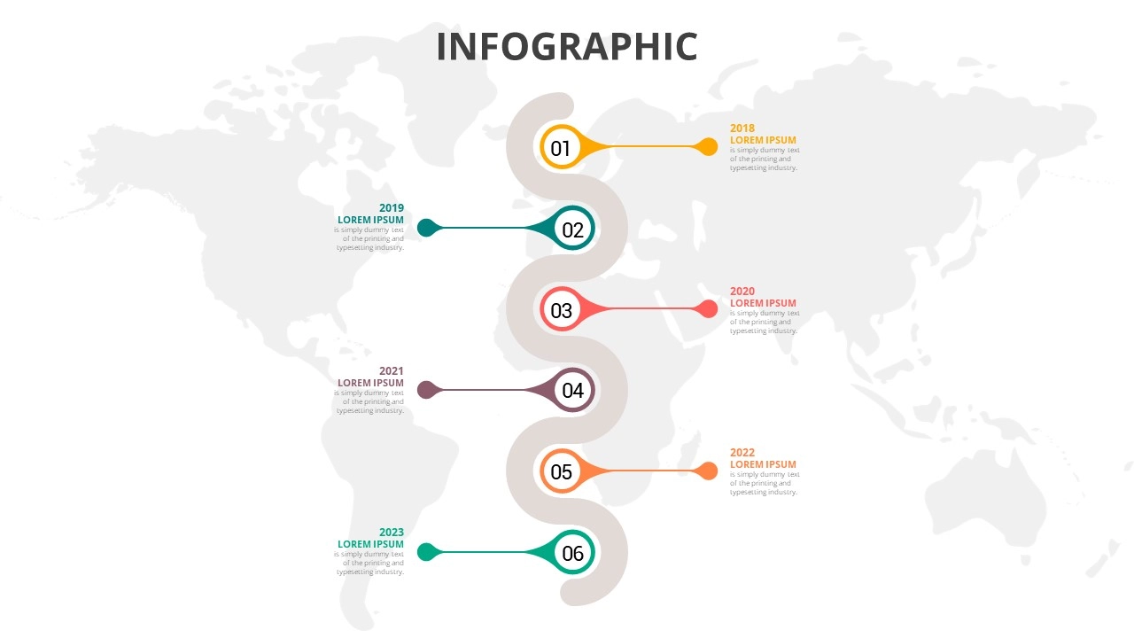 تعلم كيفية تصميم ستة خيارات انفوجرافيك متحركة في برنامج بوربوينت تصميم ستة خيارات انفوجرافيك متحركة في برنامج بوربوينت