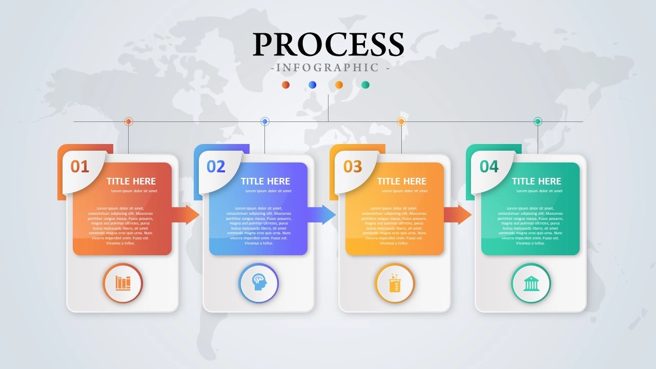 عرض تقديمي1 (10) تصميم انفوجرافيك أربعة خيارات مميزة في برنامج بوربوينت