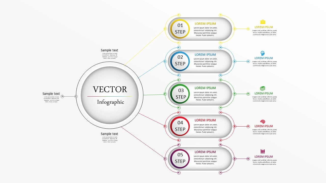 عرض 3522 تصميم انفوجرافيك خمسة خيارات احترافية في برنامج بوربوينت