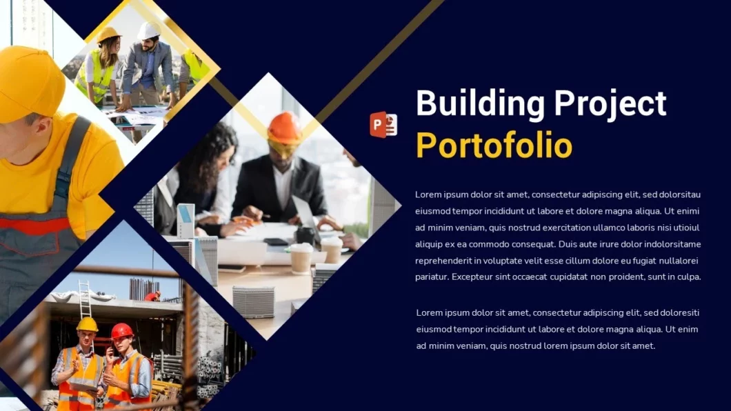 تصميم شريحة احترافية مميزة للمشاريع في برنامج بوربوينت