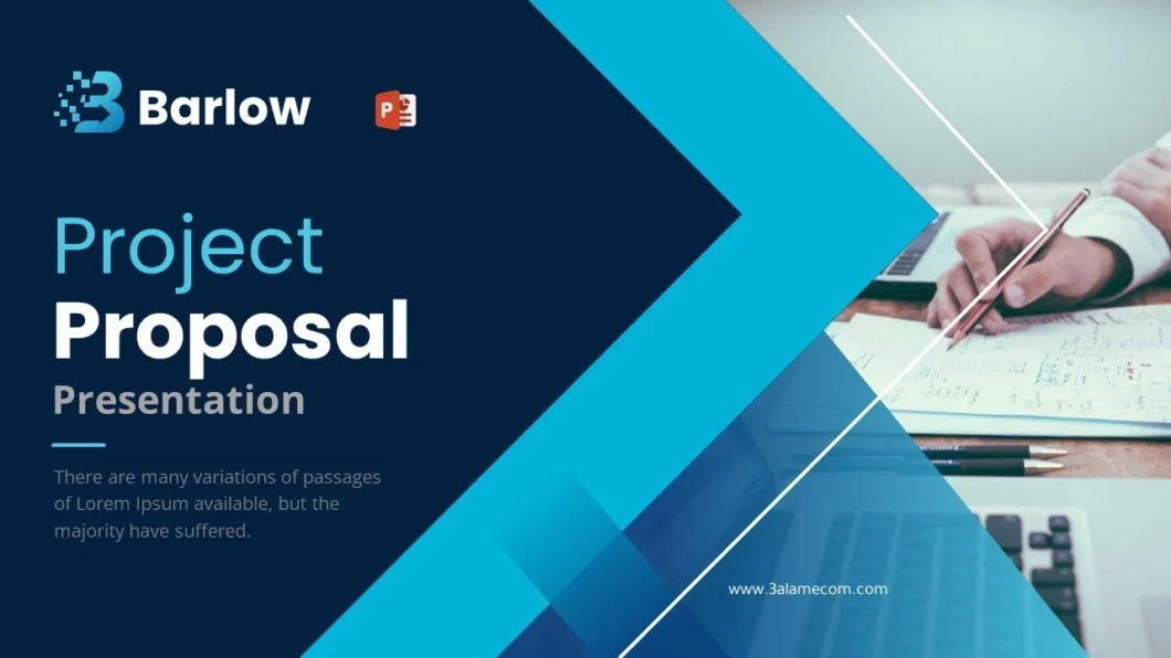 تصميم غلاف مميز للمشاريع في برنامج بوربوينت