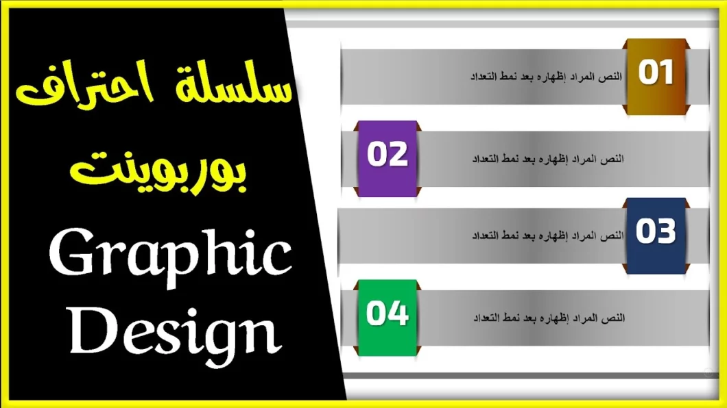 الرسوم المتحركة مع نص بسيط ولكن محترف في برنامج PowerPoint