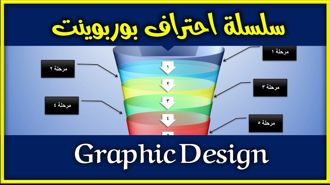 مخطط قمعي 3D في PowerPoint - مع قالب PowerPoint