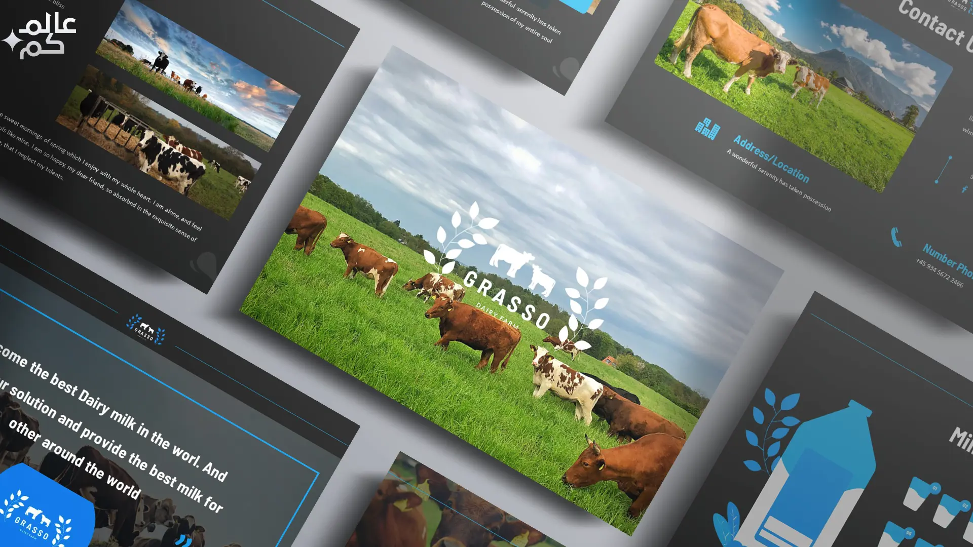 المصغرة (4) قالب بوربوينت 360 شريحة لدروس الحياة البرية والمزارع مع ملحقات تصميم متميزة مع أجمل الثيمات اللونية