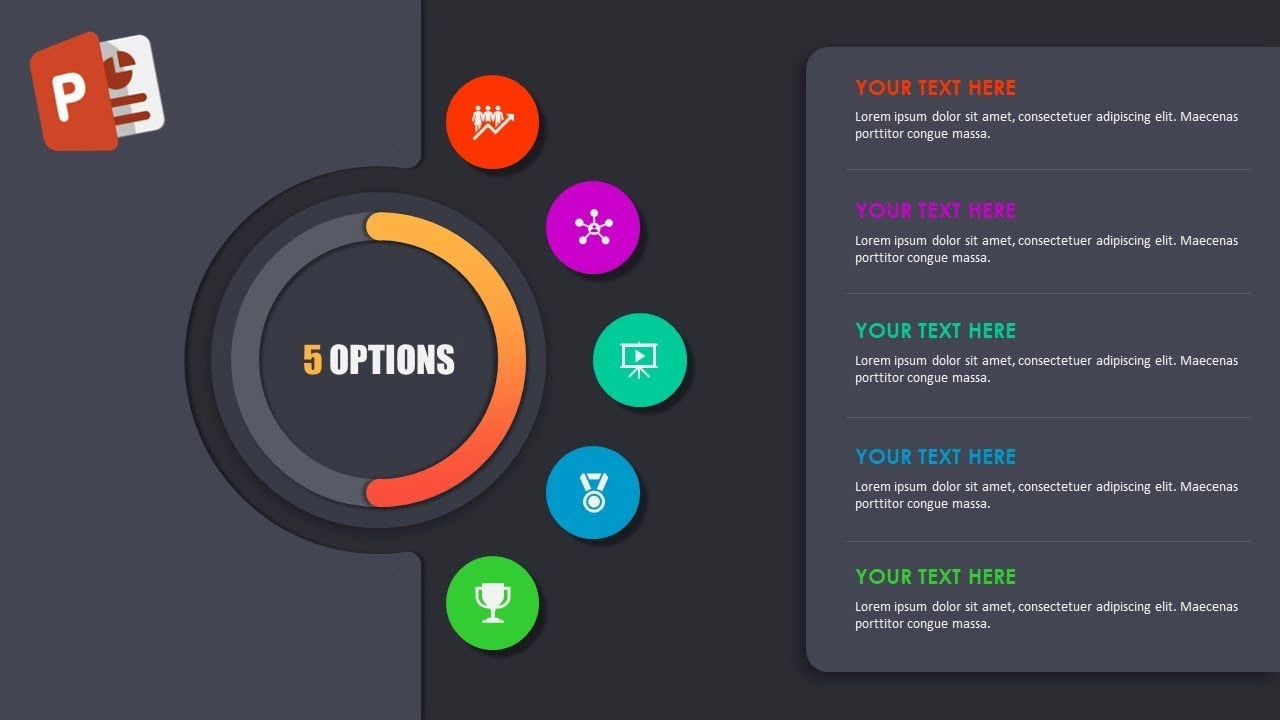maxresdefault - 2023-06-06T142205.302 انفوجرافيك خمس خيارات مميزة متحركة في برنامج بوربوينت