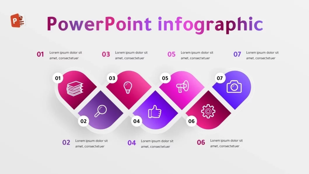 سبعة خيارات انفوجرافيك متحركة في برنامج بوربوينت