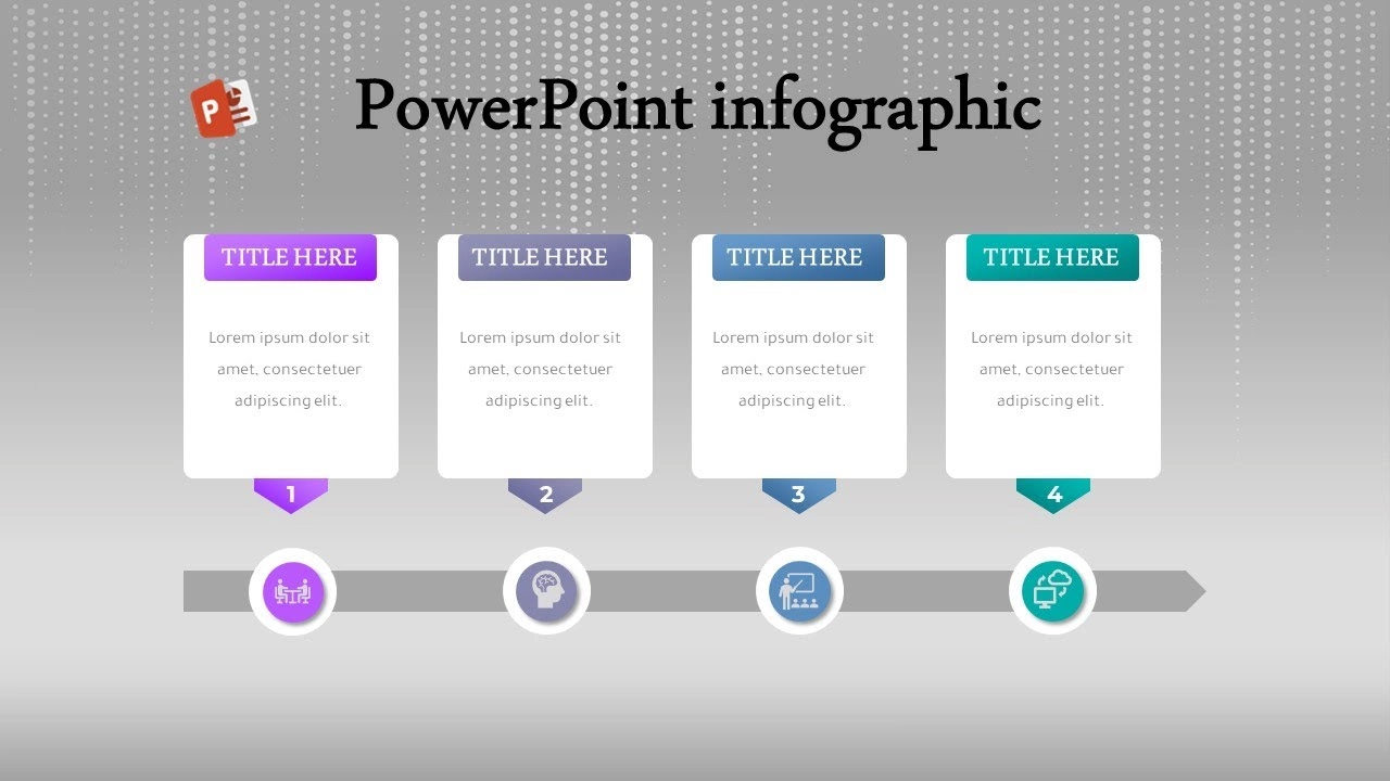 maxresdefault (97) انفوجرافيك أربعة خيارات مميزة متحركة في برنامج بوربوينت