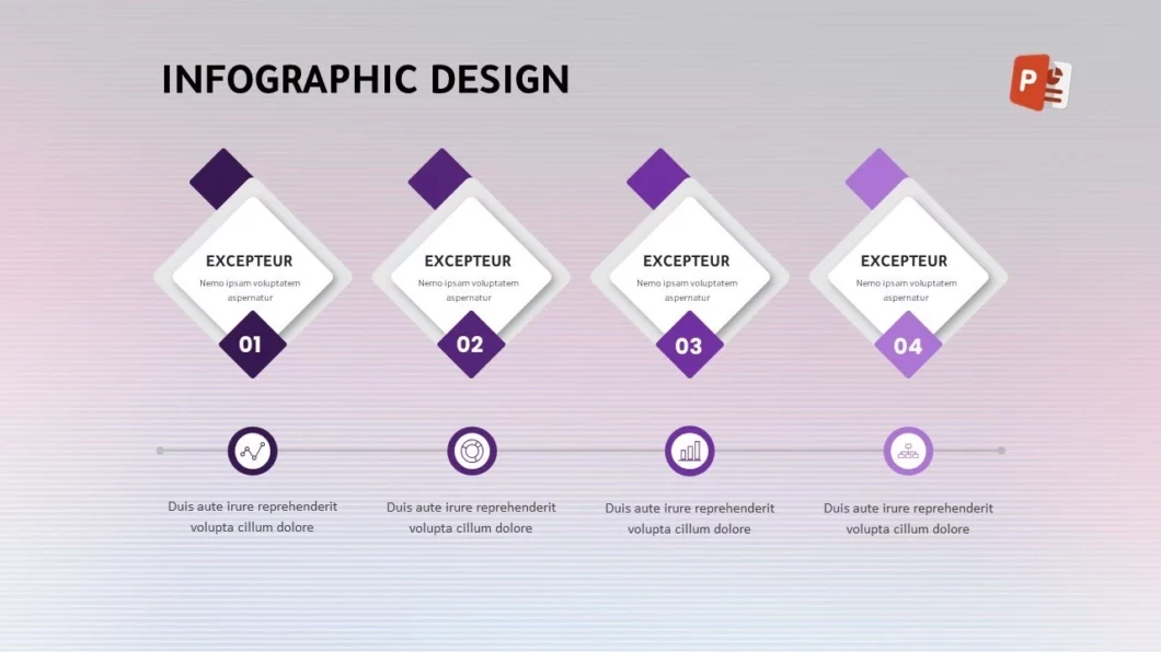 انفوجرافيك  أربعة خيارات مميزة في برنامج بوربوينت لعرض الأفكار