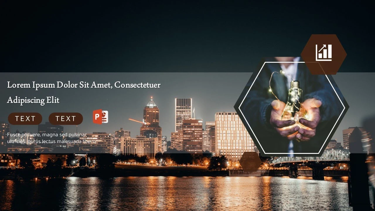 شريحة مميزة للمشاريع في برنامج بوربوينت لعرض الأفكار