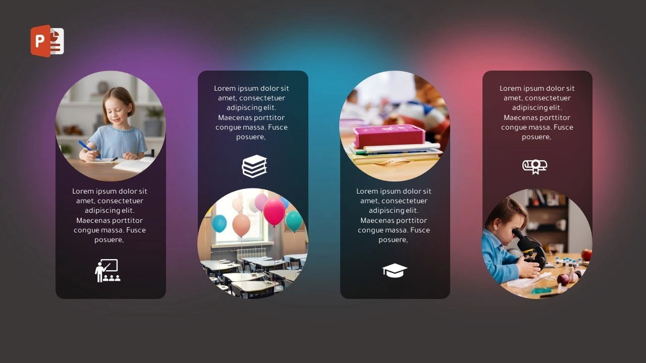 تصميم شريحة مميزة لعرض المشاريع في برنامج بوربوينت