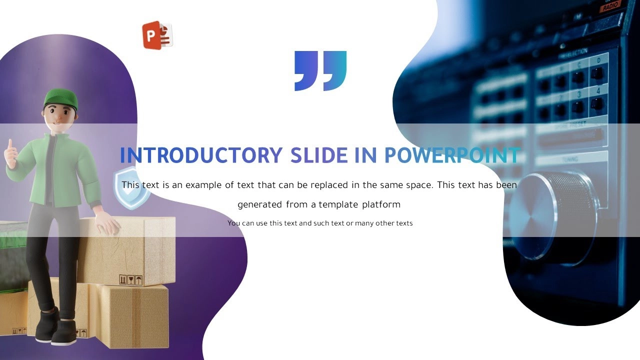 تصميم شريحة افتتاحية مميزة في برنامج بوربوينت