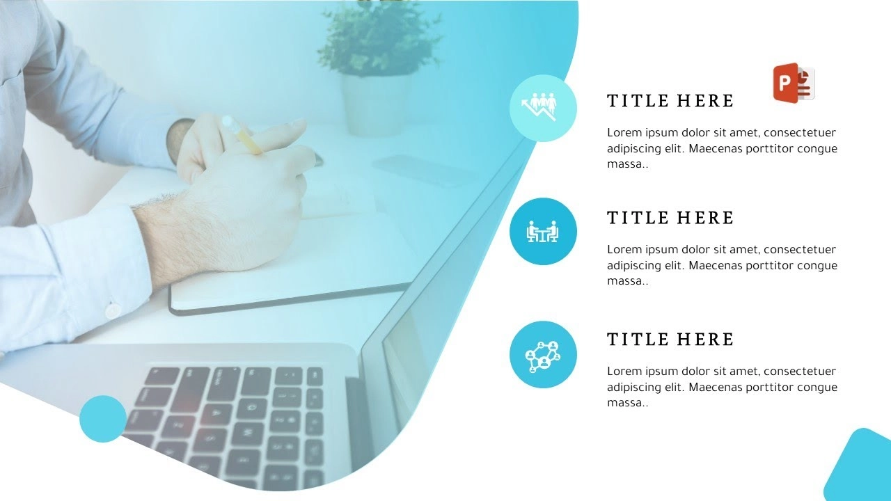 تصميم شريحة مميزة لمشروع في برنامج بوربوينت