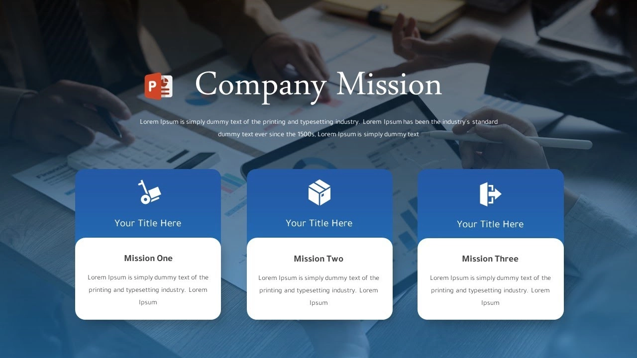 شريحة احترافية مميزة للمشاريع في برنامج بوربوينت