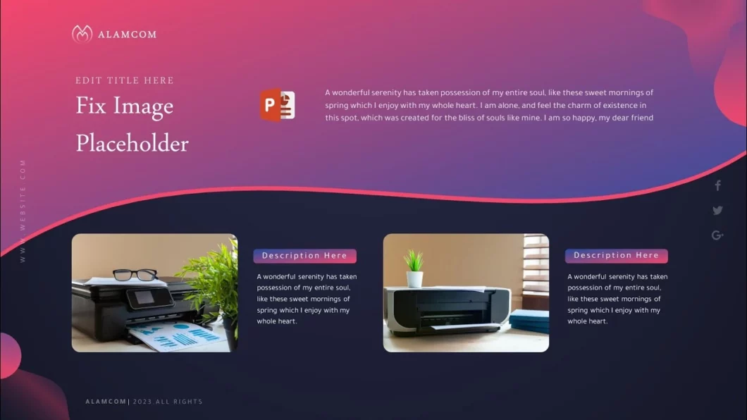 تصميم شريحة احترافية للمشاريع في برنامج بوربوينت