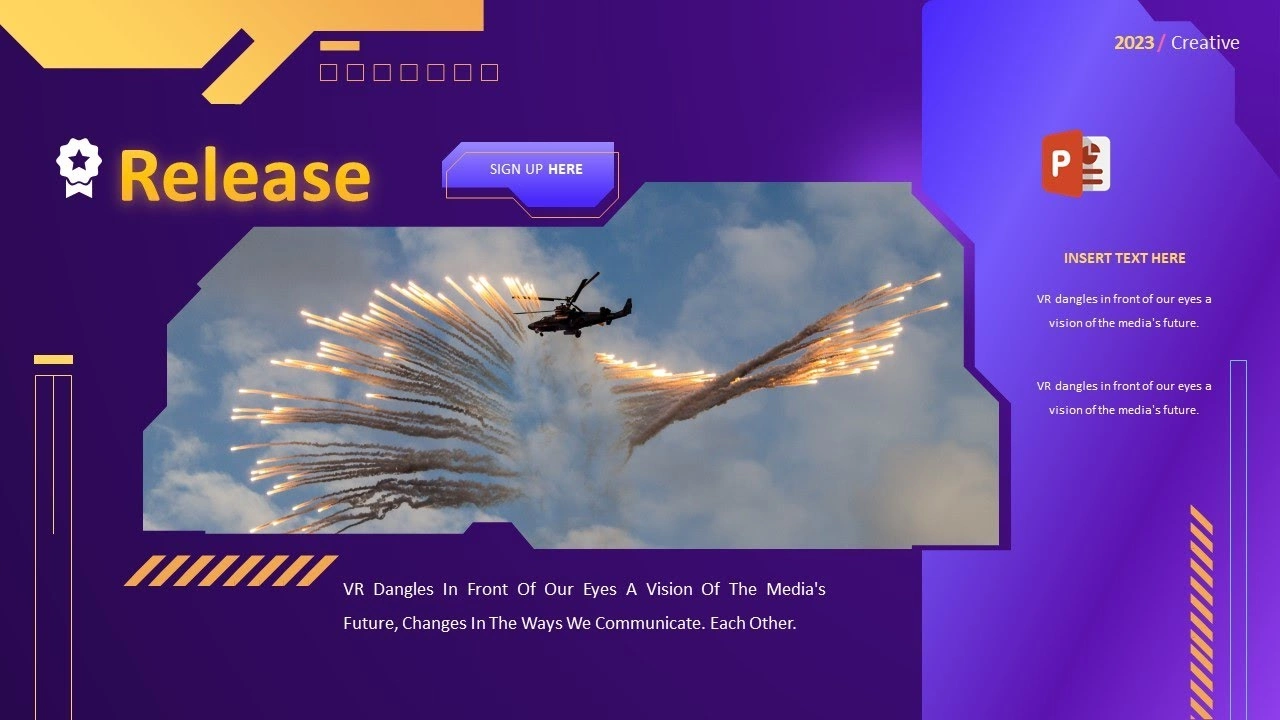 تصميم شريحة احترافية في برنامج بوربوينت