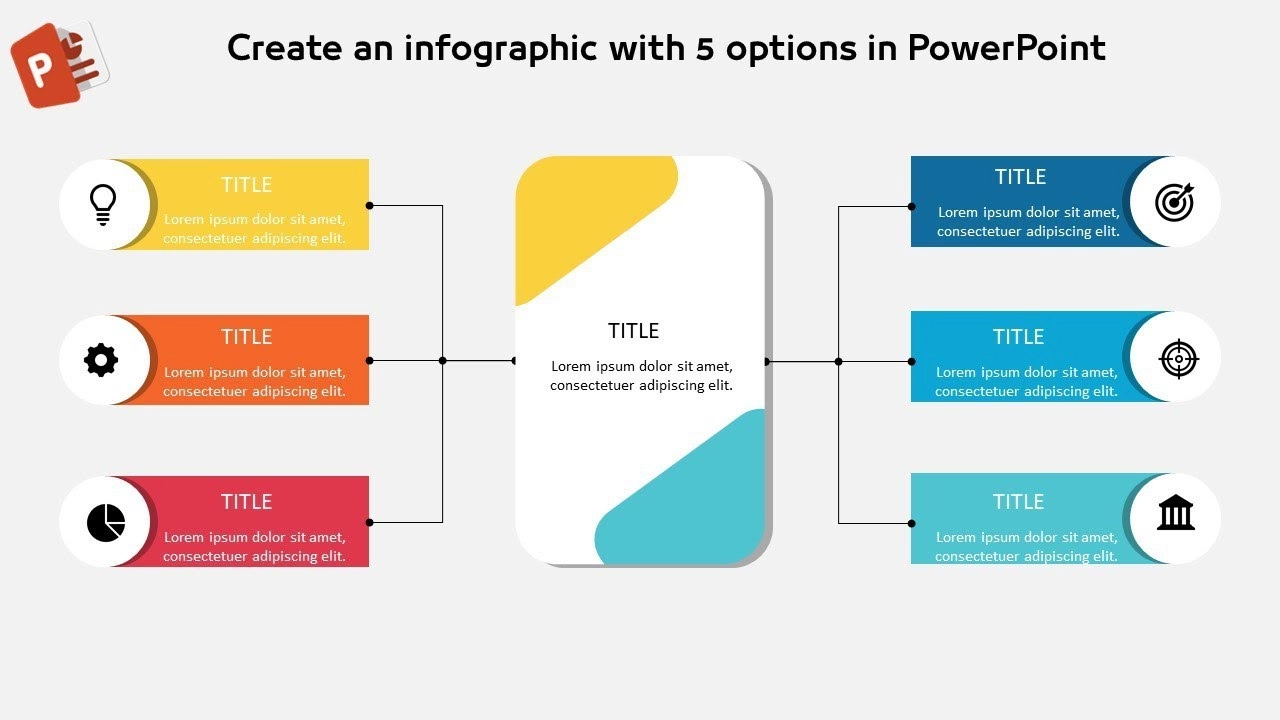 ستة خيارات انفوجرافيك مميز في برنامج بوربوينت