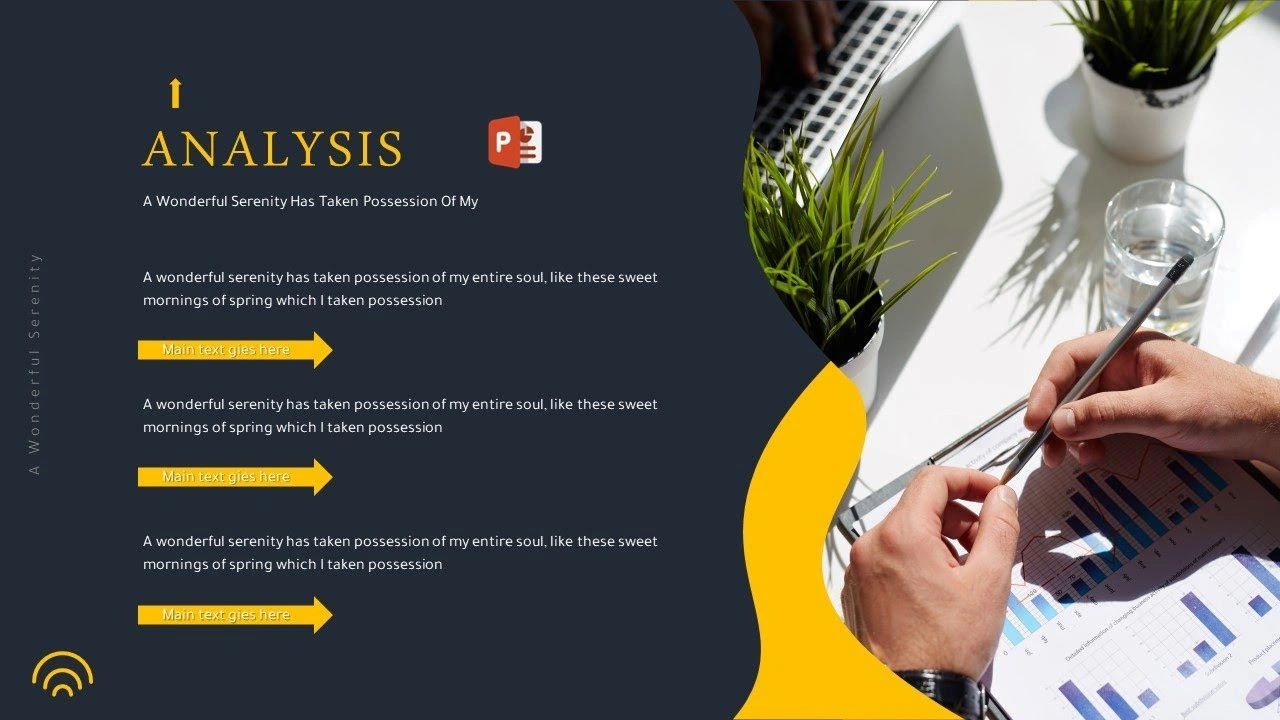 شريحة احترافية مميزة في برنامج بوربوينت