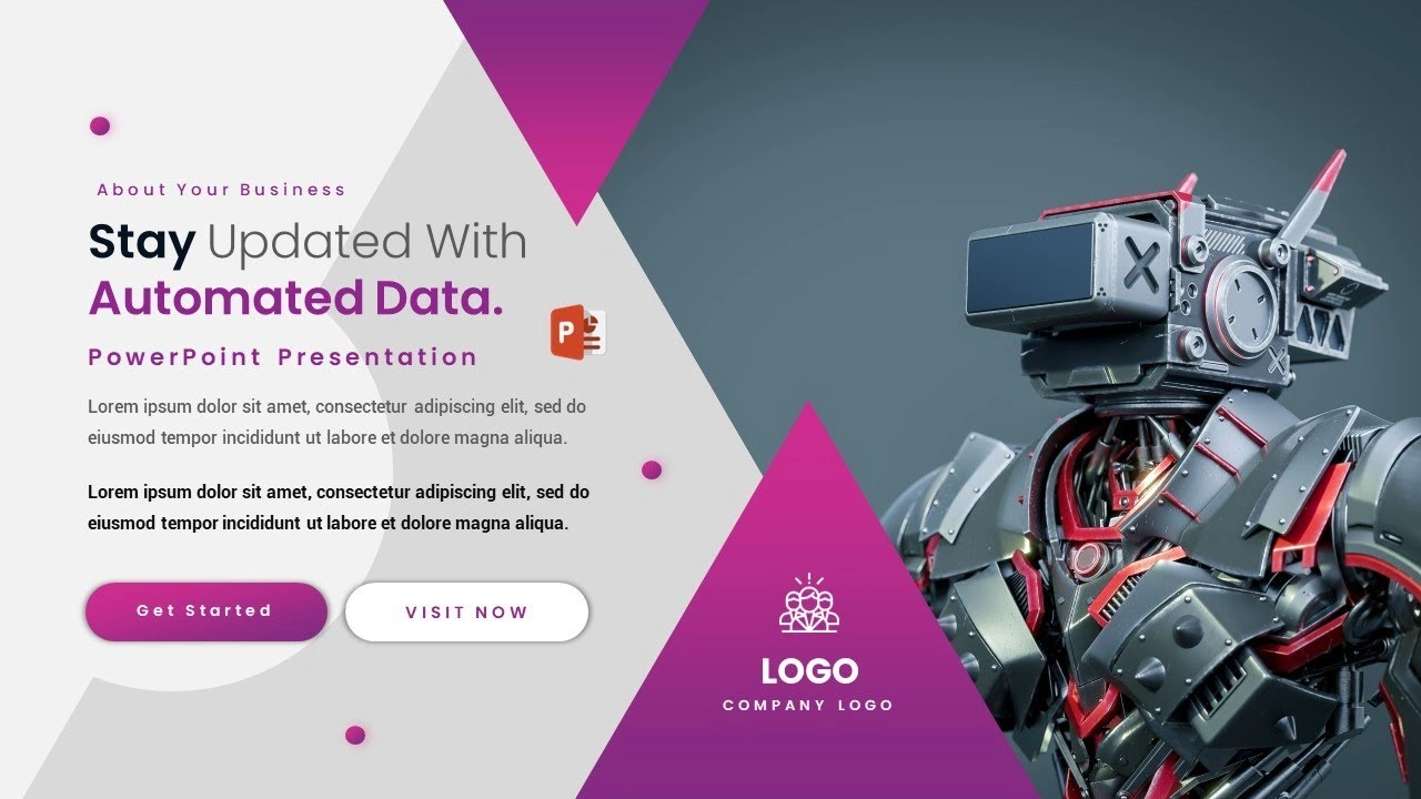 تصميم شريحة افتتاحية مميزة لمشاريع بوربوينت