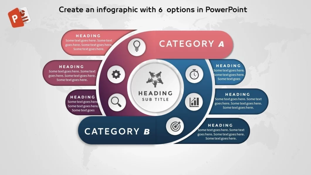 ستة خيارات انفوجرافيك مميزة في برنامج بوربوينت