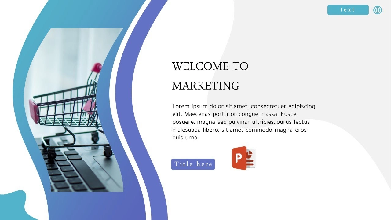 تصميم شريحة افتتاحية احترافية لمشاريع بوربوينت