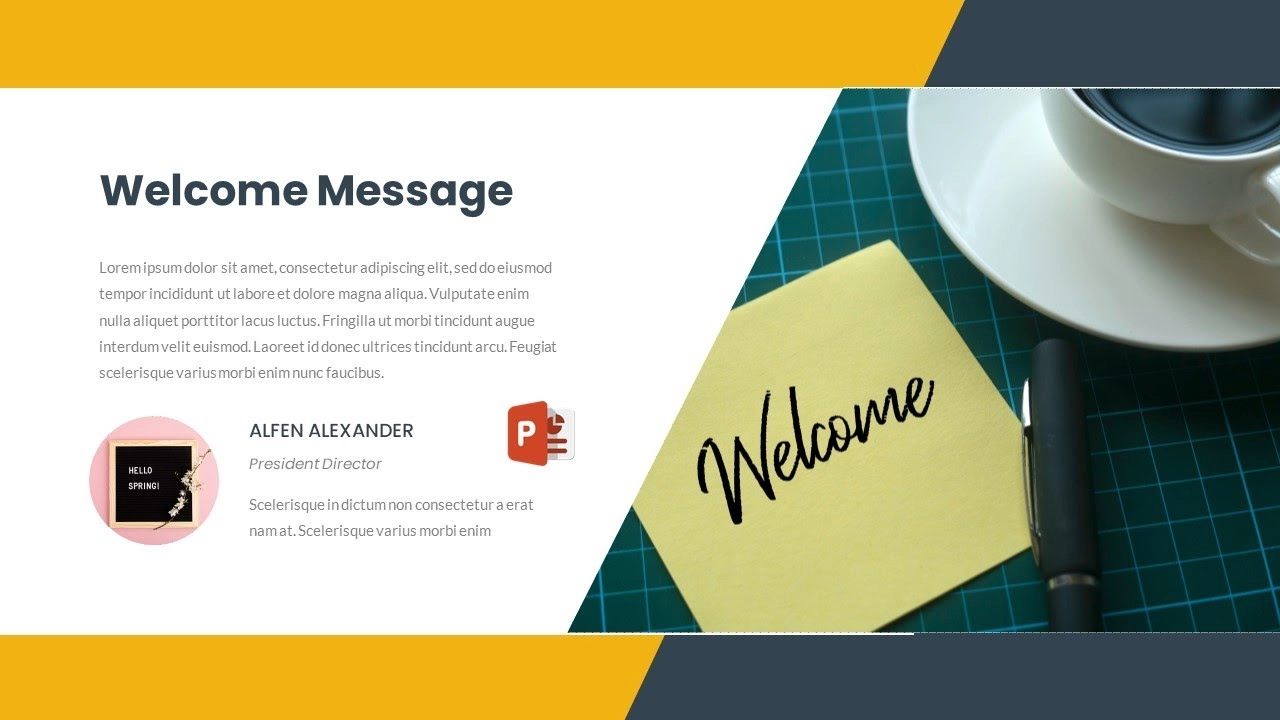 شريحة غلاف احترافية للمشاريع في برنامج بوربوينت