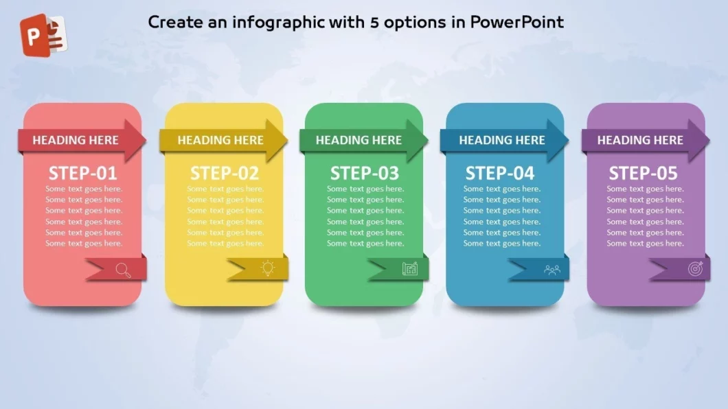 خمسة خيارات انفوجرافيك مميزة في برنامج بوربوينت