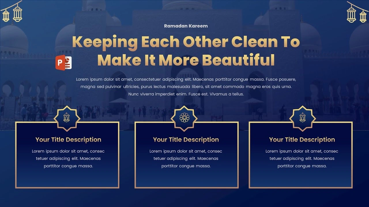 شريحة مميزة لعرض الأفكار للمشاريع في برنامج بوربوينت