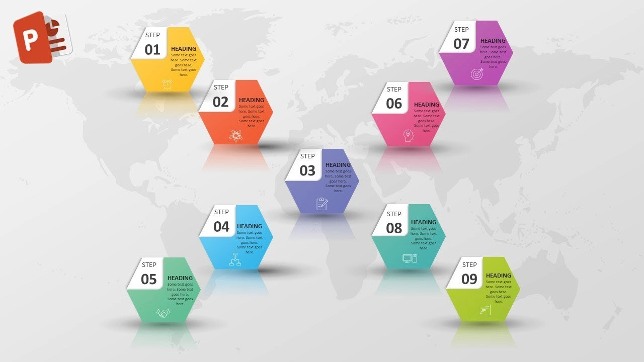 تسعة خيارات انفوجرافيك مميزة في برنامج بوربوينت