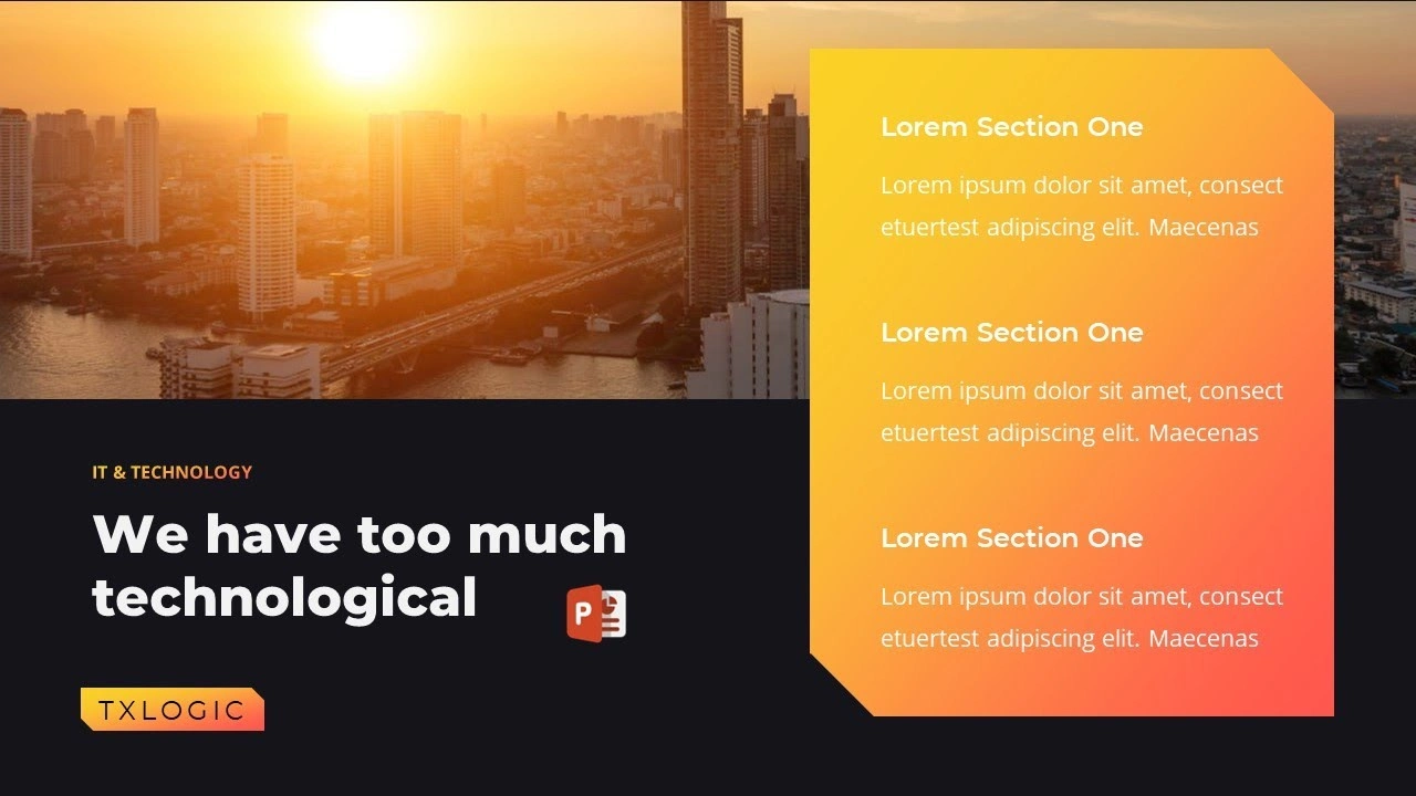 شريحة افتتاحية احترافية لمشاريع بوربوينت