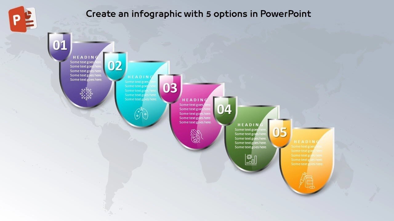 خمسة خيارات انفوجرافيك مميزة في برنامج بوربوينت