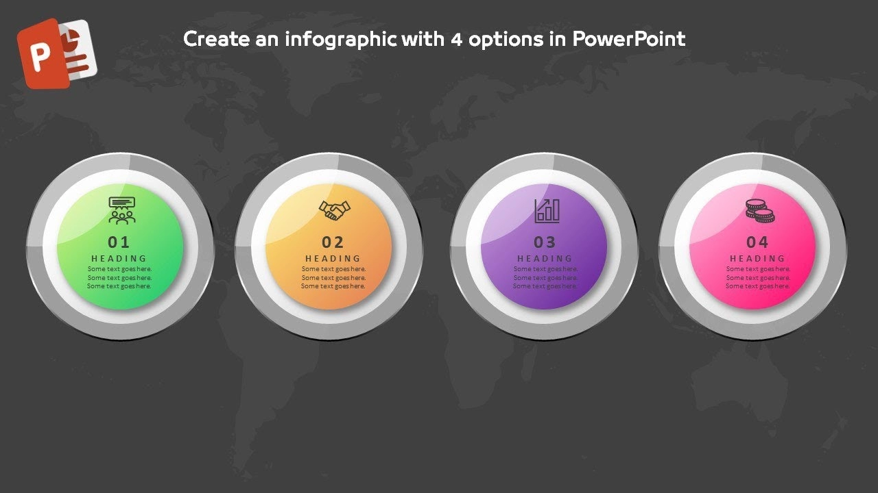 أربعة خيارات انفوجرافيك ممييزة في برنامج بوربوينت