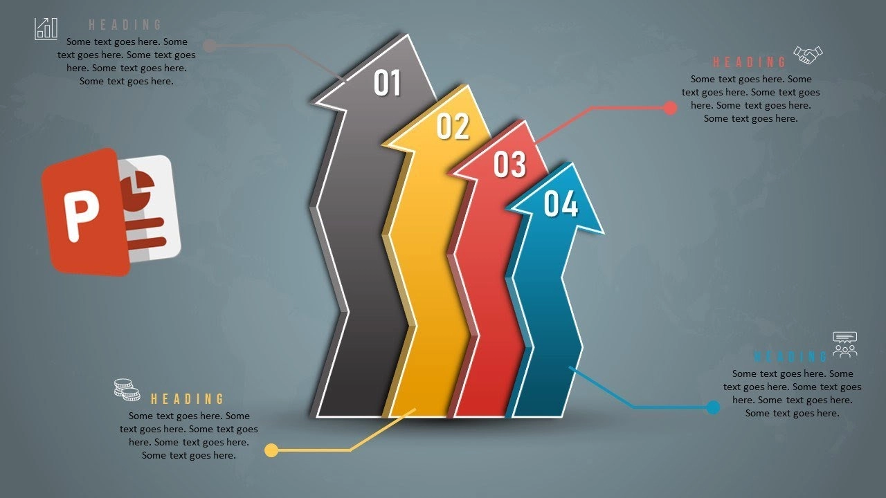 أربعة خيارات انفوجرافيك مميزة في برنامج بوربوينت