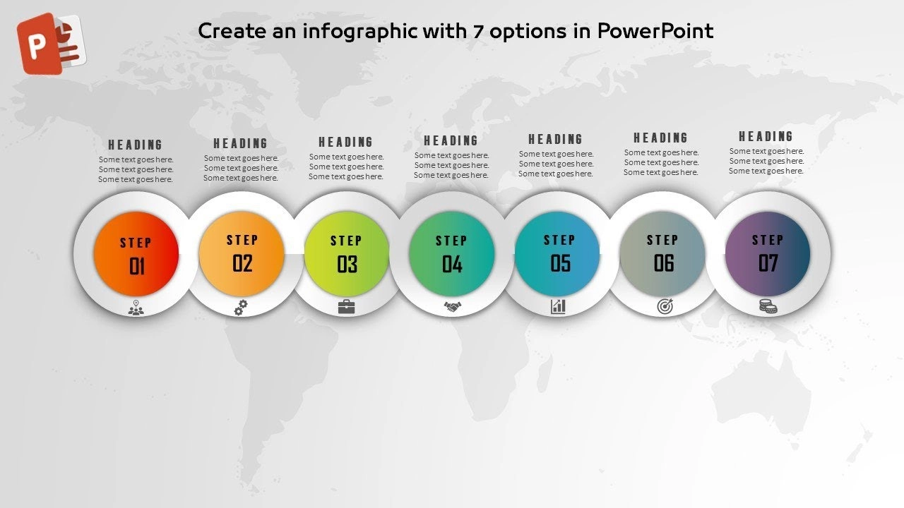 سبعة خيارات انفوجرافيك احترافية في برنامج بوربوينت