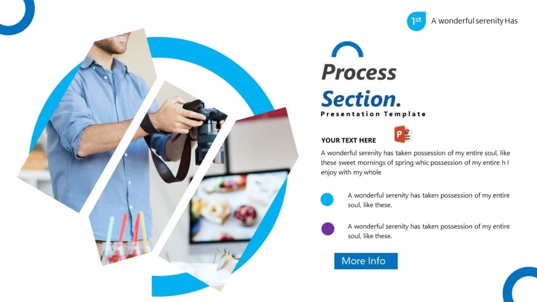 شريحة افتتاحية احترافية لمشاريع بوربوينت