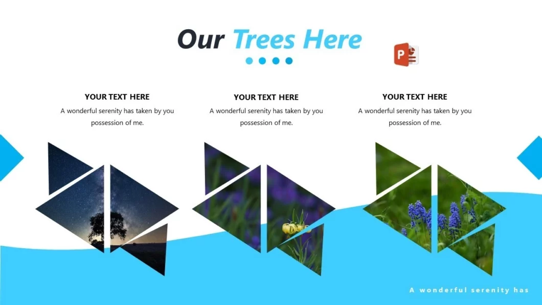 شريحة مميزة لعرض المنتجات والأفكار لمشاريع بوربوينت