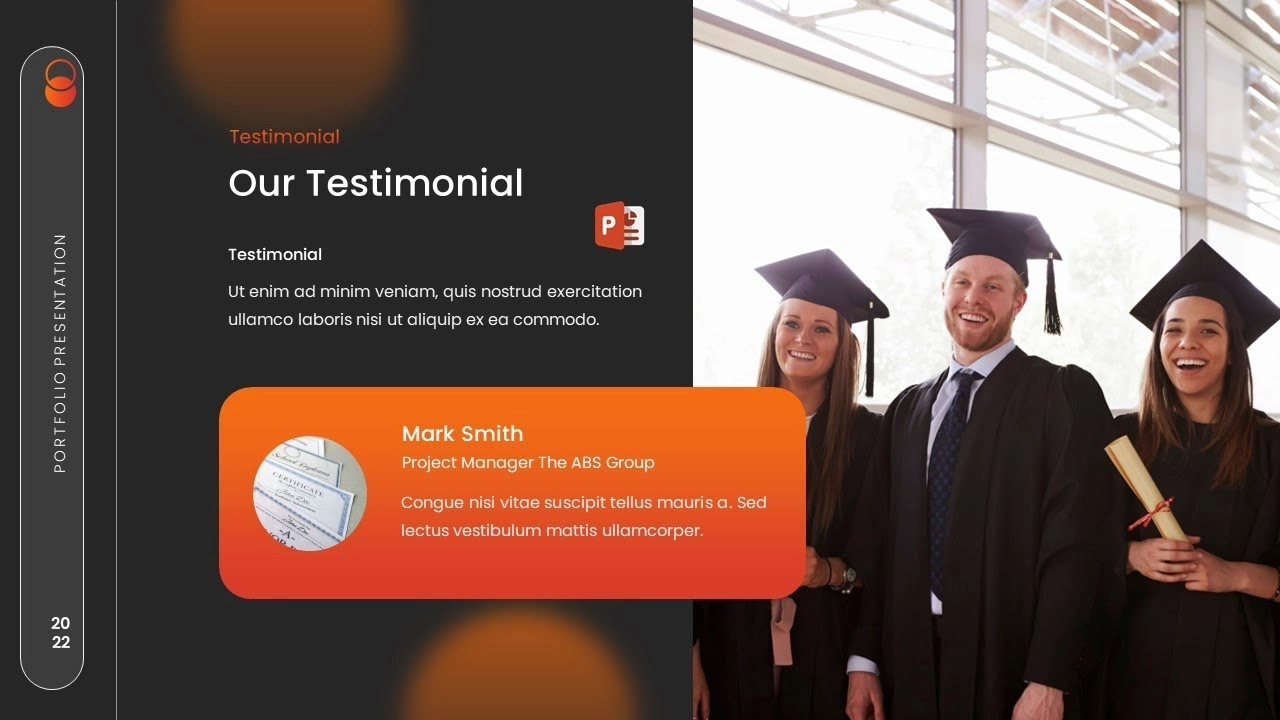 شريحة مميزة لعرض الأفكار  في مشاريع بوربوينت