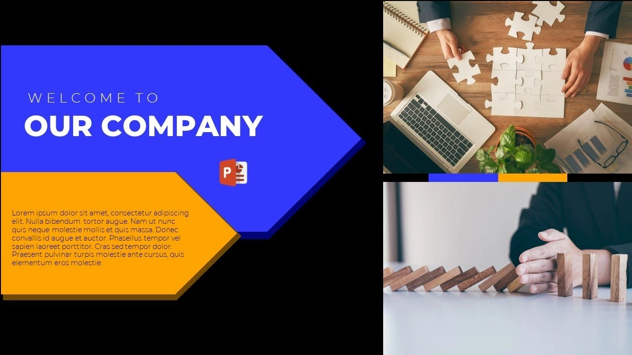 شريحة مميزة لعرض المنتجات في برنامج بوربوينت