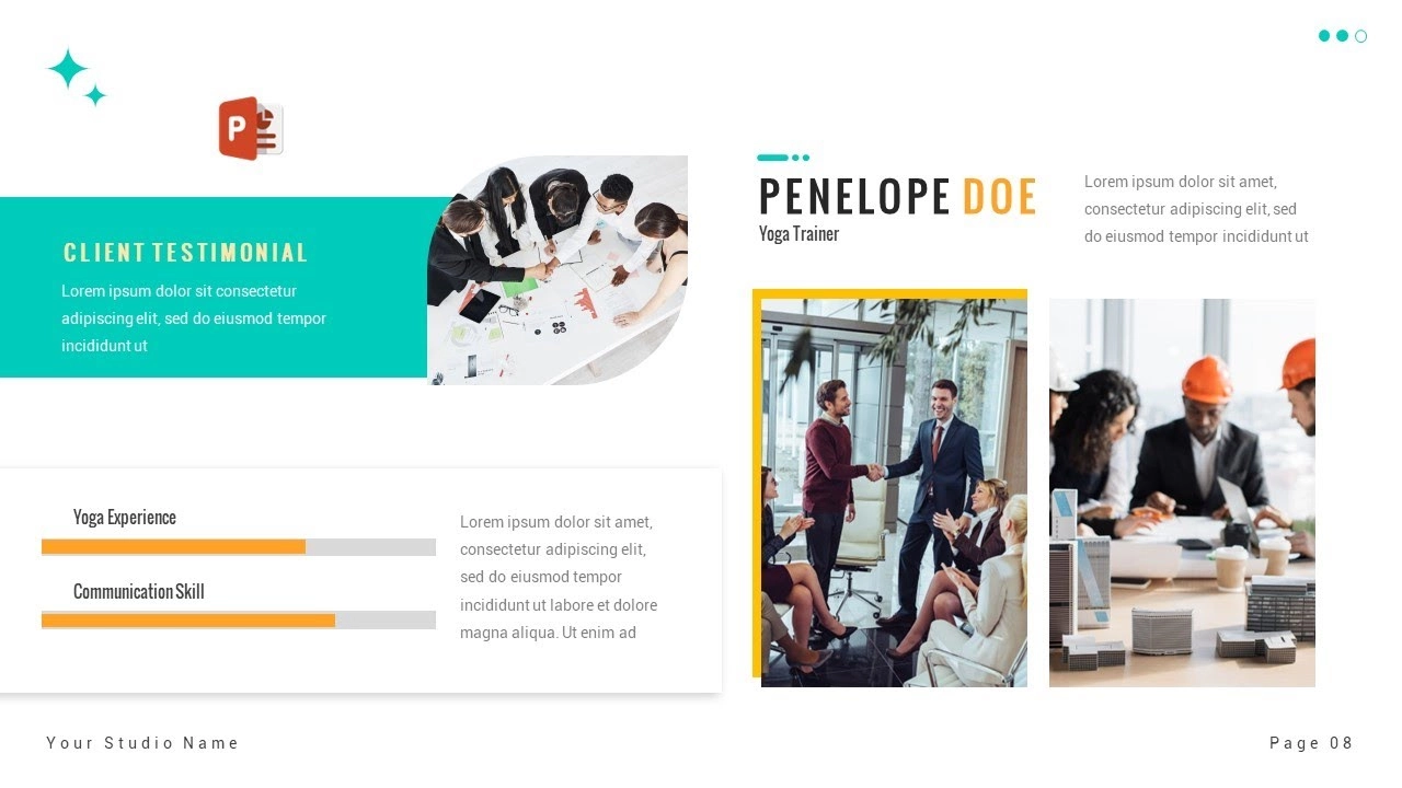 شريحة احترافية لعرض المنتجات في برنامج بوربوينت