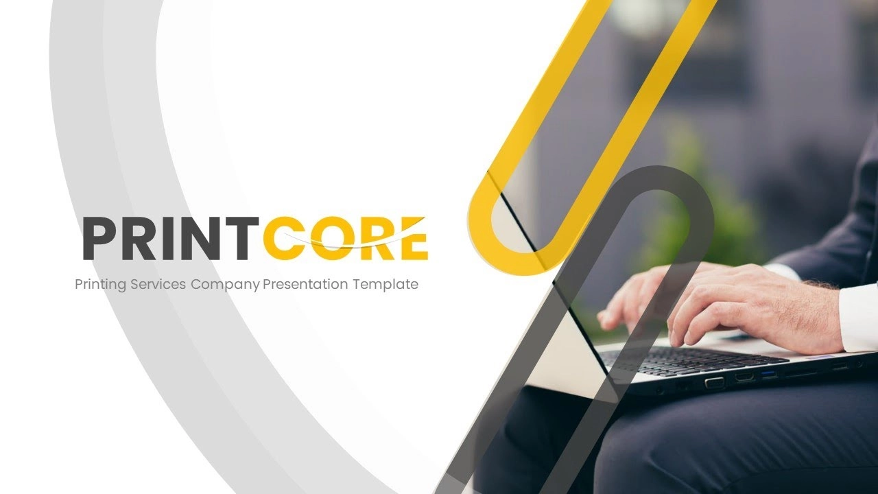 شريحة عرض لشركة طباعة في برنامج بوربوينت