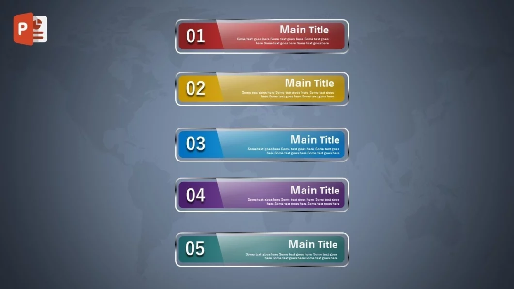 خمسة خيارات انفوجرافيك احترافية في برنامج بوربوينت