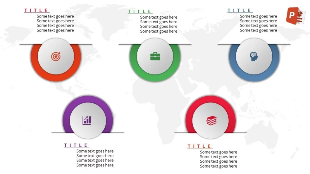 خمسة خيارات انفوجرافيك احترافية في برنامج بوربوينت