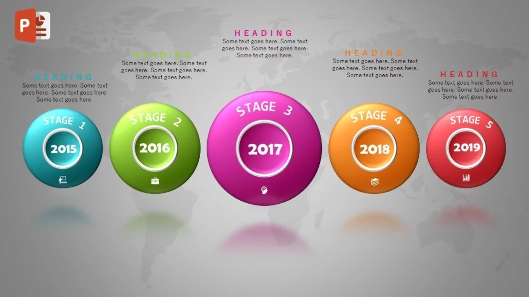 انفوجرافيك خمسة خيارات مميزة في برنامج بوربوينت